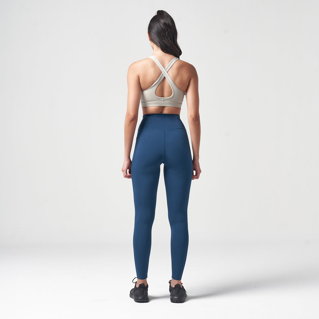 ESSENTIAL HIGH WAISTED LEGGINGS - TEAL